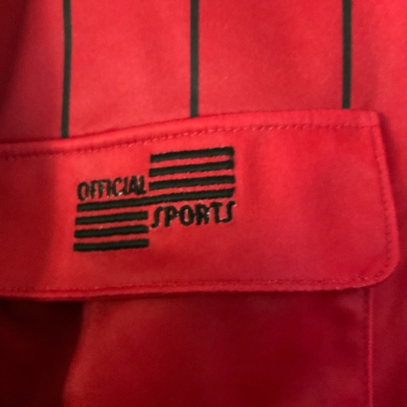 Official Sports 2 Mens Sz XL Soccer Referee Blue Red Stripe Long Sleeve Jerseys - Picture 6 of 12